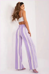 Womens Elegant Wide Leg Fashion Trousers Style
