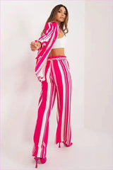 Womens Elegant Wide Leg Fashion Trousers Style
