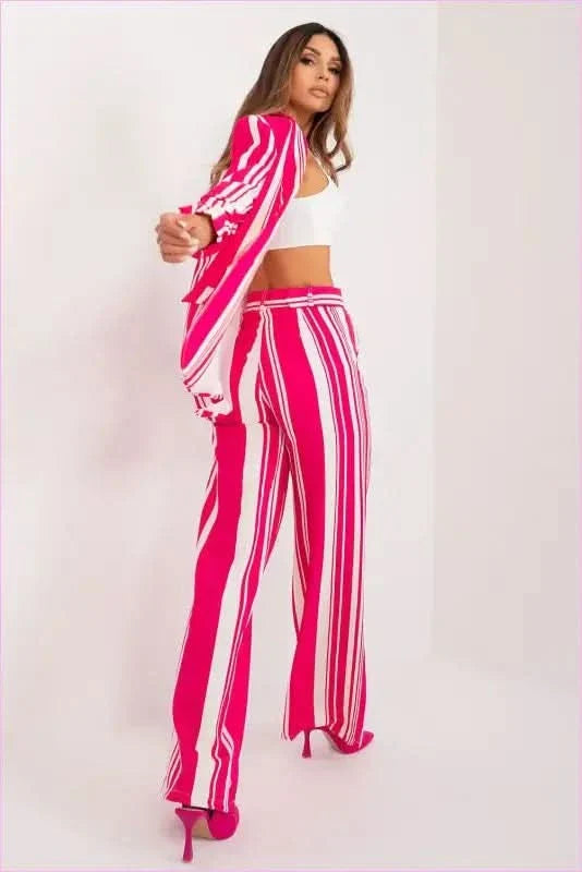 Womens Elegant Wide Leg Fashion Trousers Style