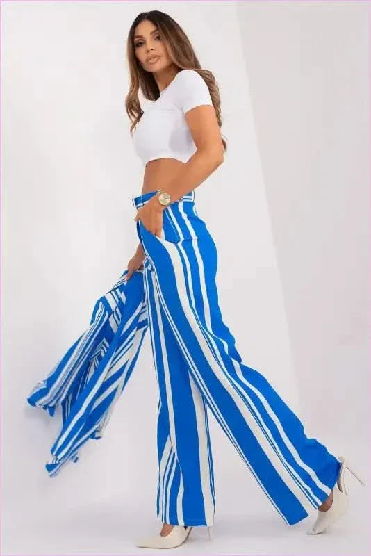 Womens Elegant Wide Leg Fashion Trousers Style