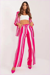 Womens Elegant Wide Leg Fashion Trousers Style