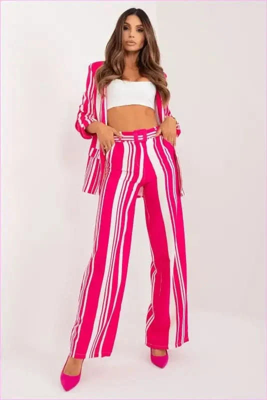 Womens Elegant Wide Leg Fashion Trousers Style