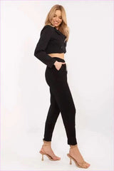 Womens Fashion Viscose Blend Sweatpants Style
