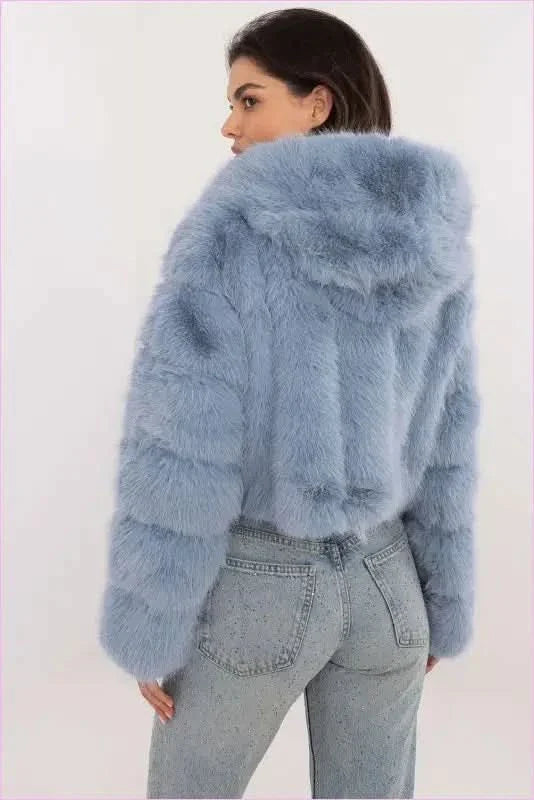 Womens Fur Transitional Jacket for Colder Days Fashion