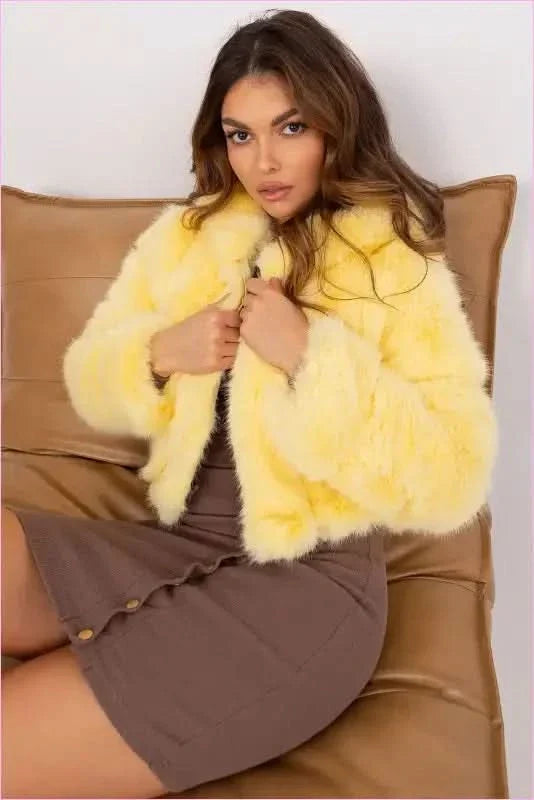 Womens Fur Transitional Jacket for Colder Days Fashion