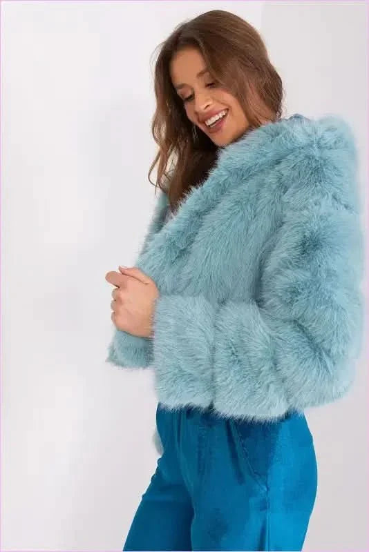 Womens Fur Transitional Jacket for Colder Days Fashion