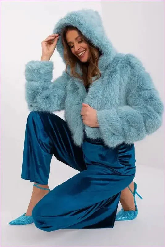 Womens Fur Transitional Jacket for Colder Days Fashion