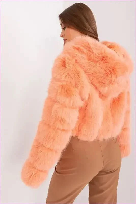Womens Fur Transitional Jacket for Colder Days Fashion