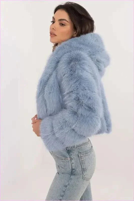 Womens Fur Transitional Jacket for Colder Days Fashion