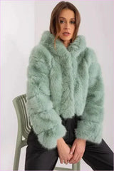 Womens Fur Transitional Jacket for Colder Days Fashion