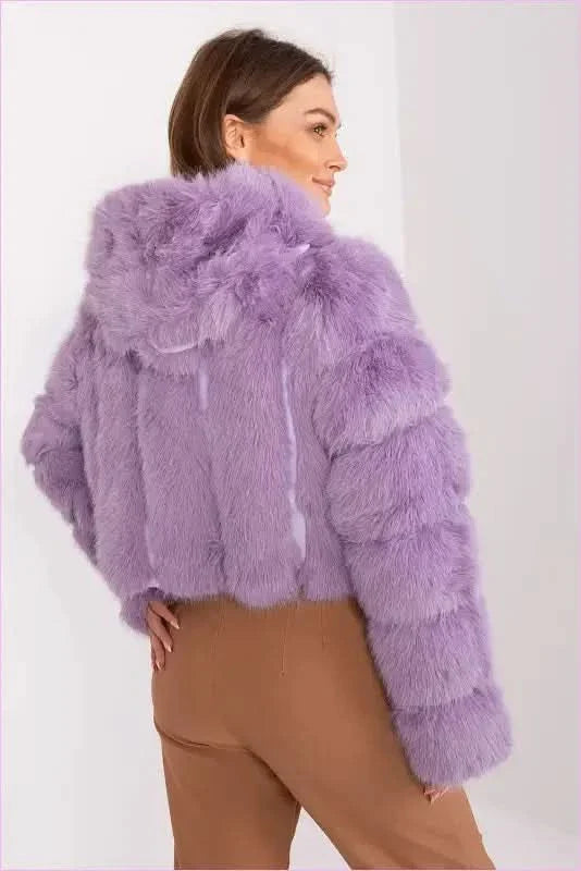 Womens Fur Transitional Jacket for Colder Days Fashion
