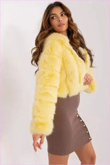 Womens Fur Transitional Jacket for Colder Days Fashion