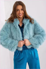 Womens Fur Transitional Jacket for Colder Days Fashion