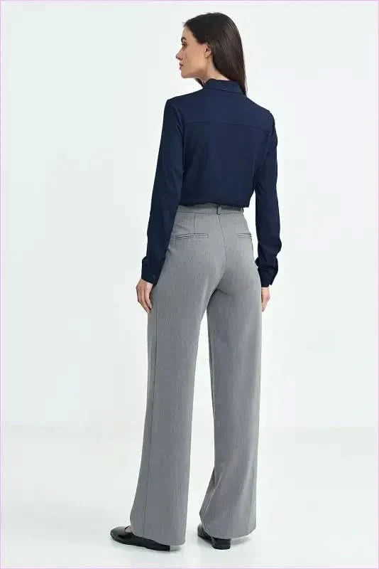 Womens Pleated Relaxed Fit Pants Fashion Style