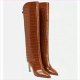 Women’s Pointed Toe Stiletto Heel High Fashion Boots