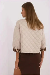 Women's Quilted Jacket Transitional Style