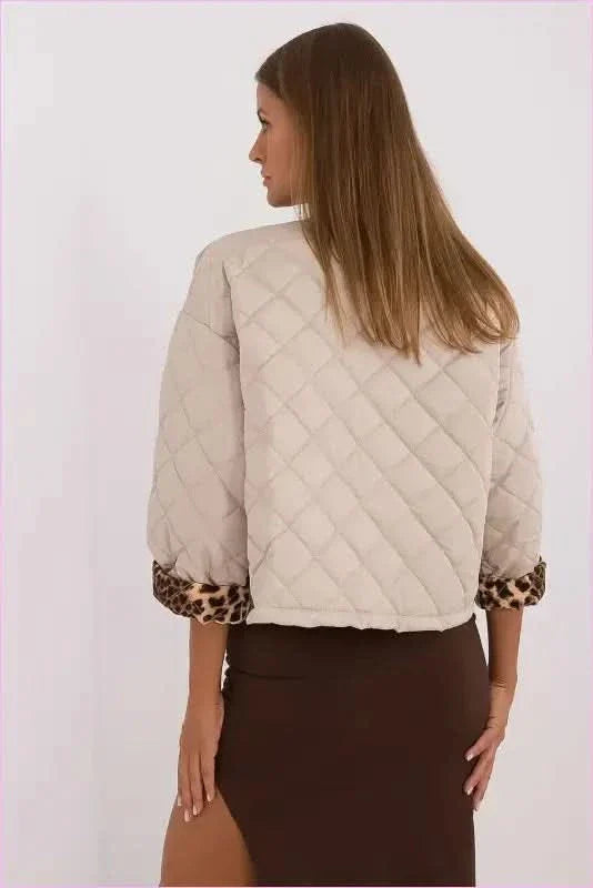 Women's Quilted Jacket Transitional Style