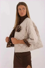 Women's Quilted Jacket Transitional Style