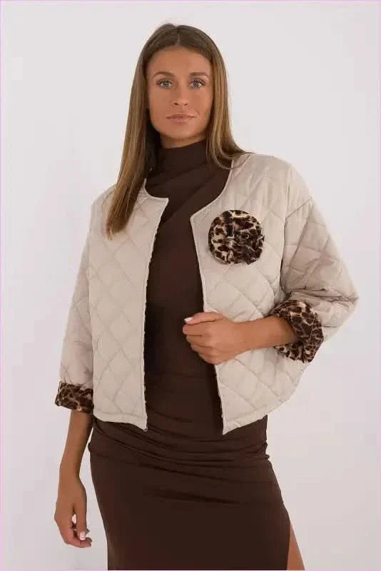 Women's Quilted Jacket Transitional Style