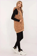 Women's Quilted Vest for Fall Winter Spring Fashion