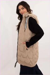 Women's Quilted Vest for Fall Winter Spring Fashion