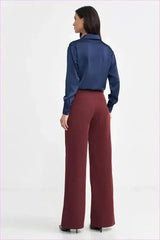 Womens Relaxed Fit Wide Leg Style Pants