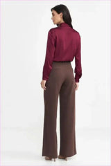 Womens Relaxed Fit Wide Leg Style Pants
