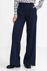 Womens Relaxed Fit Wide Leg Style Pants