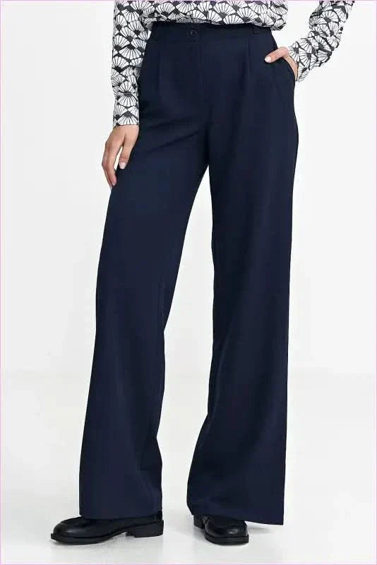 Womens Relaxed Fit Wide Leg Style Pants