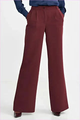 Womens Relaxed Fit Wide Leg Style Pants