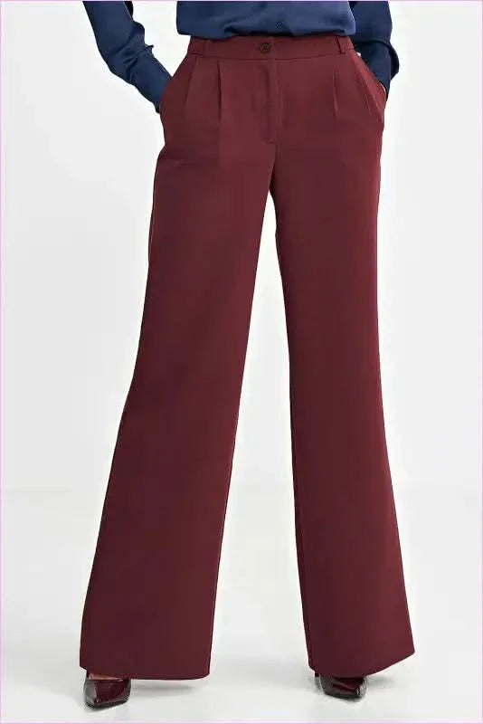 Womens Relaxed Fit Wide Leg Style Pants