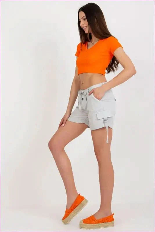 Womens Tie Waist Shorts Unique Fashion Style