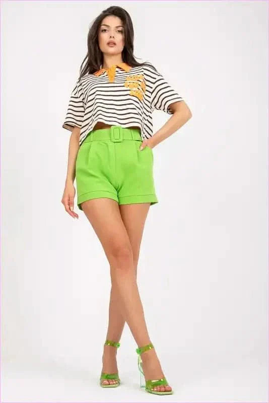 Womens Unique Style Fashion Shorts with Belt