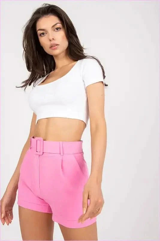 Womens Unique Style Fashion Shorts with Belt