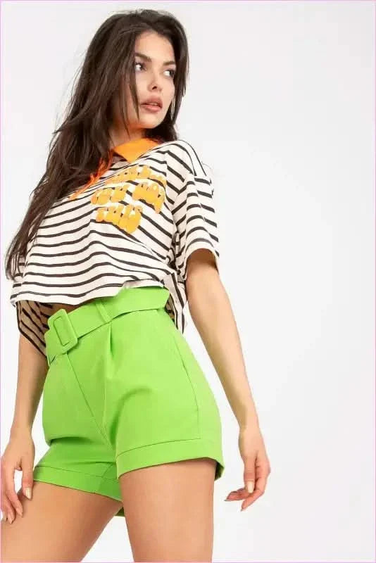 Womens Unique Style Fashion Shorts with Belt