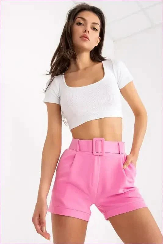 Womens Unique Style Fashion Shorts with Belt