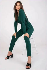 Womens Unique Wrap Jumpsuit Fashion Style