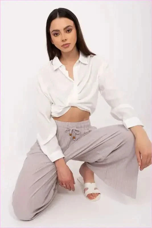 Womens Viscose Blend Fashion Trousers