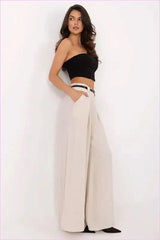 Women's Viscose Nylon Palazzo Pants Fashion Style