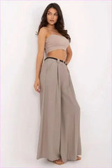 Women's Viscose Nylon Palazzo Pants Fashion Style