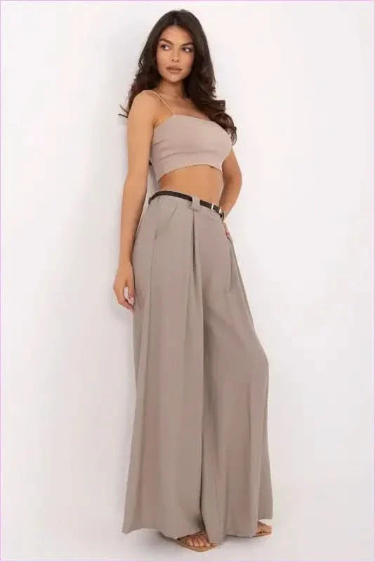 Women's Viscose Nylon Palazzo Pants Fashion Style