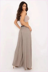 Women's Viscose Nylon Palazzo Pants Fashion Style