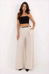 Women's Viscose Nylon Palazzo Pants Fashion Style