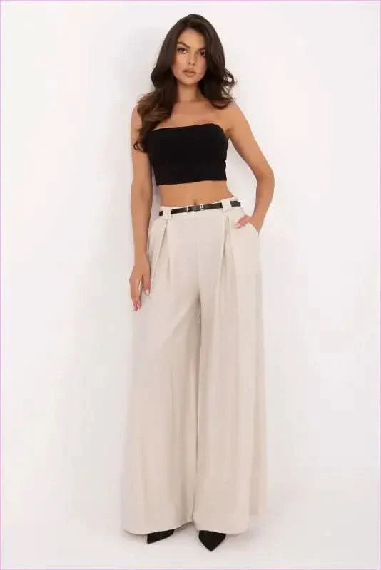Women's Viscose Nylon Palazzo Pants Fashion Style