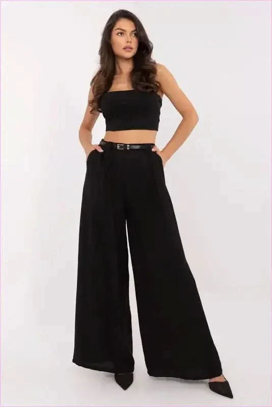 Women's Viscose Nylon Palazzo Pants Fashion Style