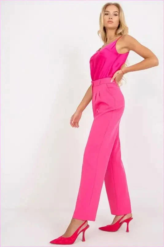 Womens Wide Leg Fabric Pants Fashion Style