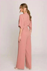 Wrap Front Jumpsuit Chic Women's Style
