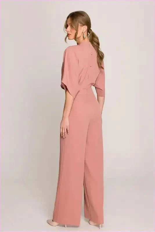 Wrap Front Jumpsuit Chic Women's Style