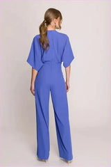 Wrap Front Jumpsuit Chic Women's Style