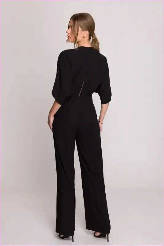 Wrap Front Jumpsuit Chic Women's Style